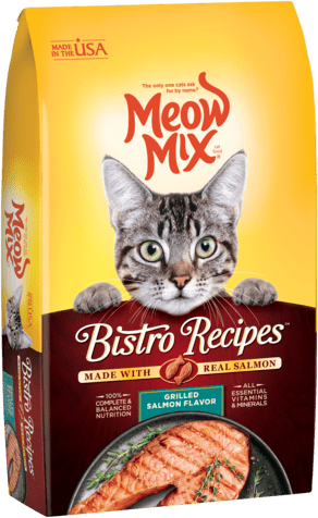 Meow Mix Bistro Recipes Grilled Salmon Flavor